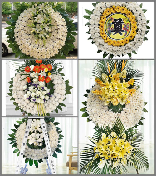 山东青岛平度市云山镇沙窝庄村花圈速递